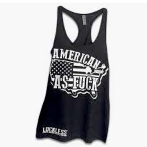 Luckless Outfitters Gray Black Graphic Racerback